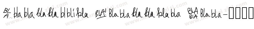 Quostige Flatted Bla字体转换